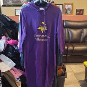 Purple Minnesota Vikings Hoodie Dress